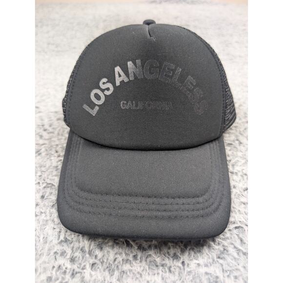 Los Angeles California SnapBack Hat Adult One Size Black Trucker Destination - Picture 1 of 5